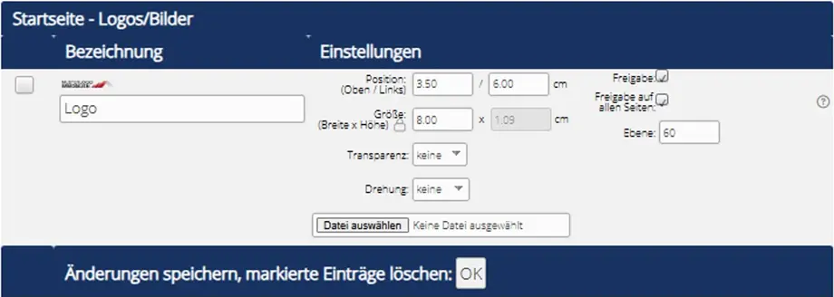 Eingabemaske Exposé Designer - immoprofessional