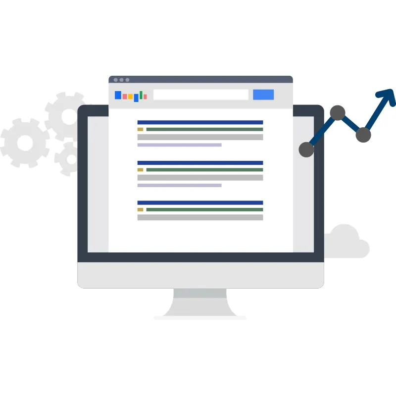 Suchergebnisse einer Makler-Website bei Google